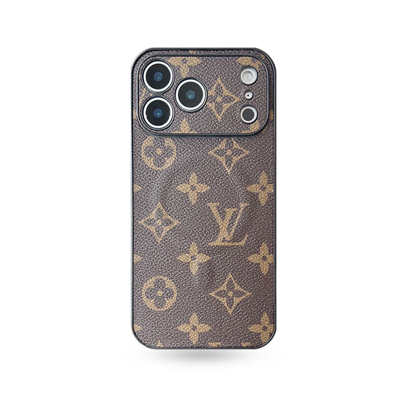 Premium Leather Monogram iPhone Case （Magsafe） For iPhone 17 Series-CYLV059