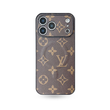 Premium Leather Monogram iPhone Case （Magsafe） For iPhone 17 Series-CYLV059