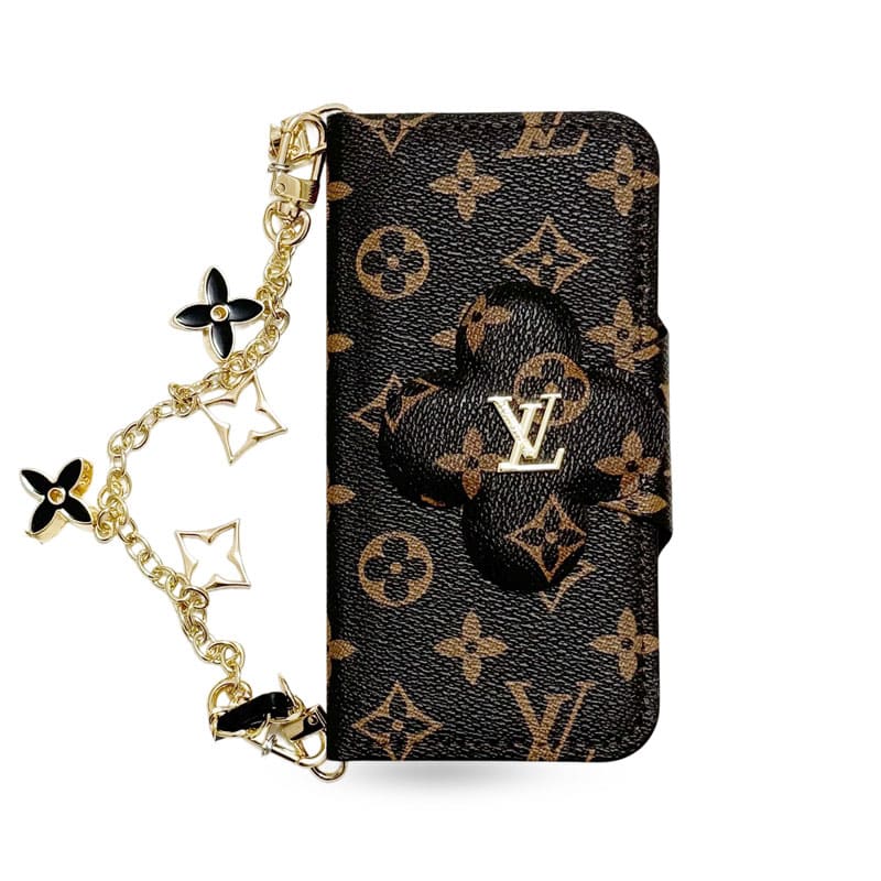 Classic Folding Monogram iPhone Case With Card Holder And Chain-CFJK03