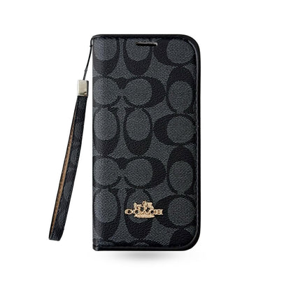 Classic Leather CH iPhone Case With Fold Wallet And Strap-CFPL005