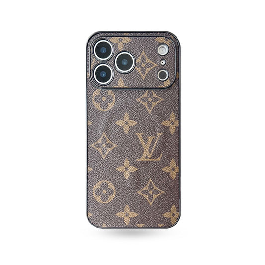 Premium Leather Monogram iPhone Case （Magsafe） For iPhone 17 Series-CYLV017