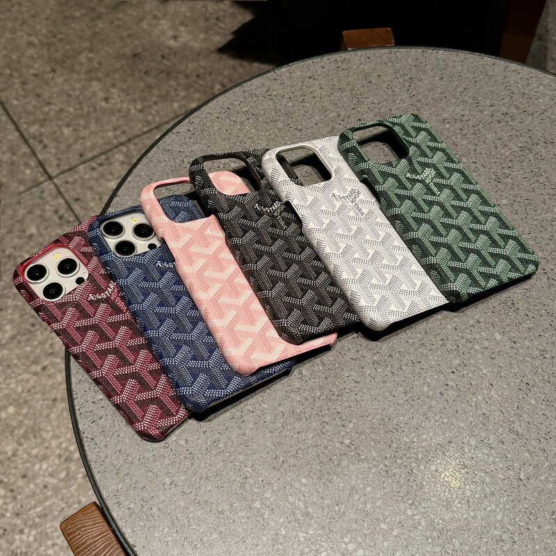 GD iPhone Case  White Leather-YBK241523