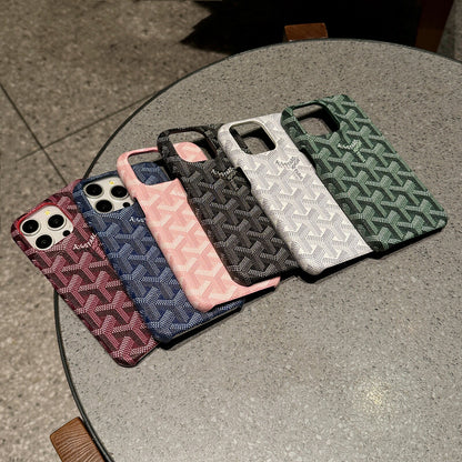 GD iPhone Case  White Leather-YBK241523