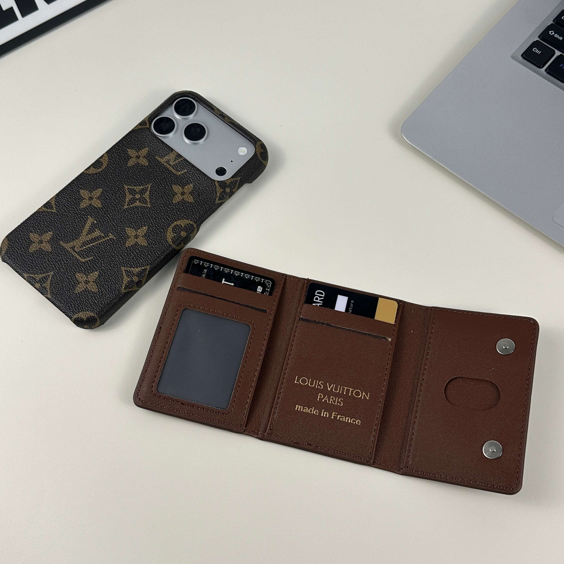 Premium Monogram Magnetic Wallet Big Printing-CYLV027
