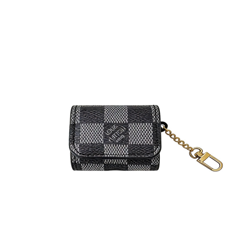 Classic Leather Monogram AirPods Cases Big Printing-CYLV116