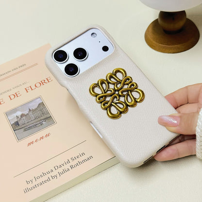 Classic Leather LE iPhone Case Orange For iPhone 17 Series-CYLE025