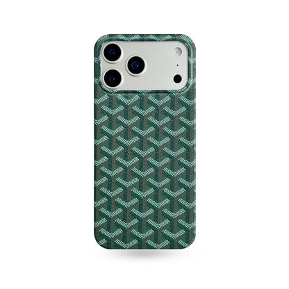 Elegant GD iPhone Case Green For iPhone 17 Series-CYGD012