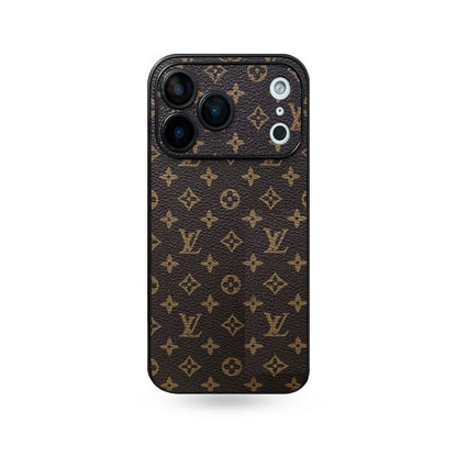 Luxury Leather Monogram iPhone Case For iPhone 17 Series-CYLV016