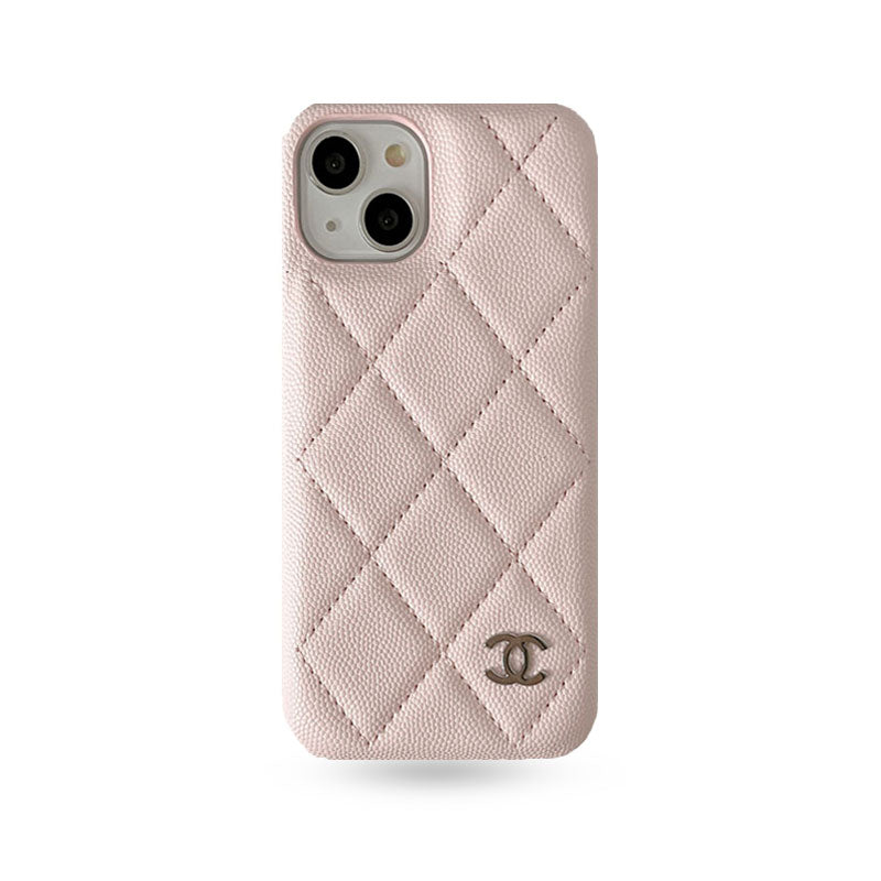 Classic Leather CC iPhone Case Pink -ZKK251023