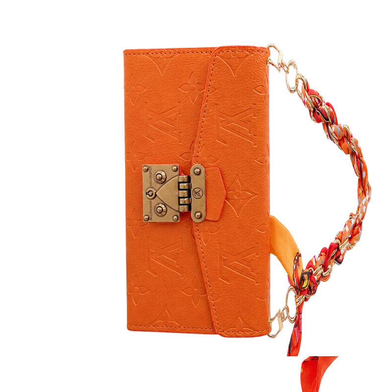 High-quality Leather Monogram iPhone Case With Flip Wallet-CYLV178