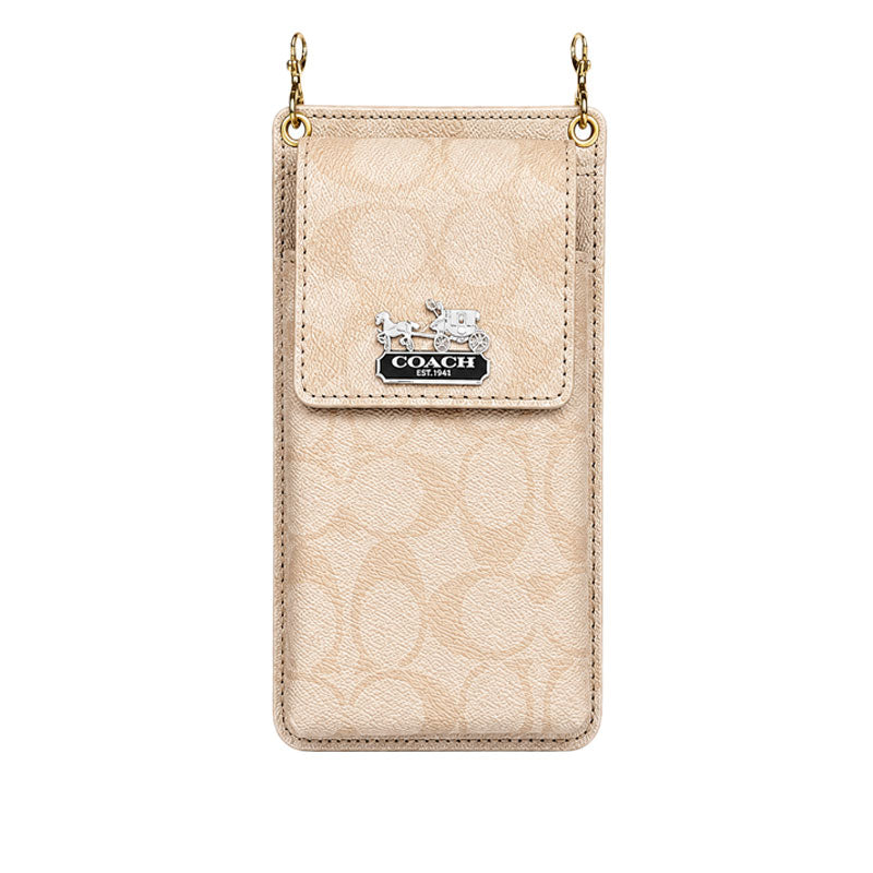 Elegant Leather CH iPhone Case With Wallet And Crossbody Strap For iPhone 17 Series-CYCH177