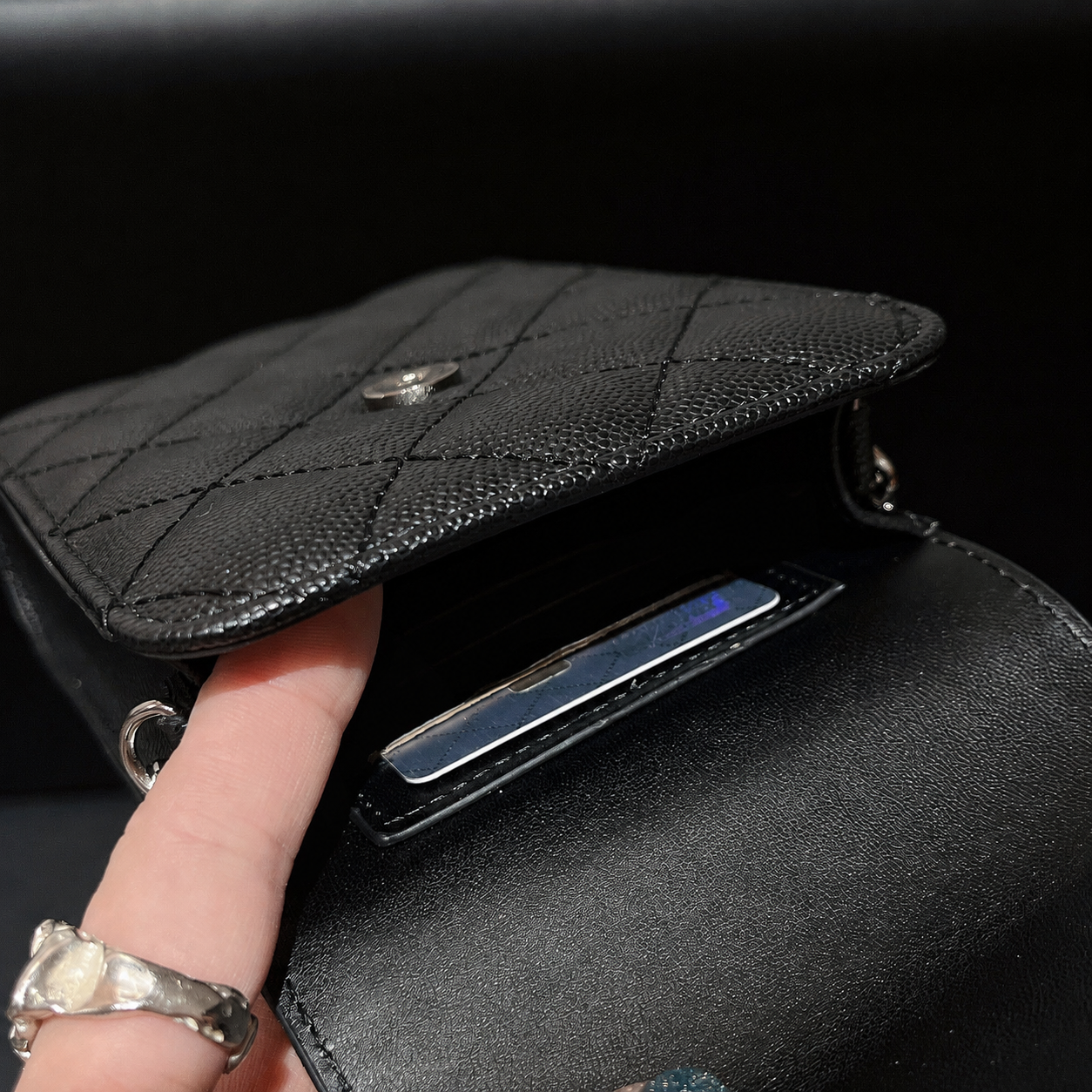 High-quality Leather CC Crossbody Phone Bag-CYCC165