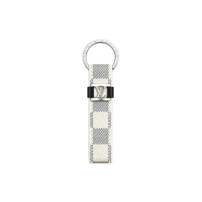 Leather Monogram Key Ring Bag Charm-CYLV221