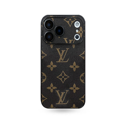 Leather Monogram iPhone Case For iPhone 17 Series-CYLV014