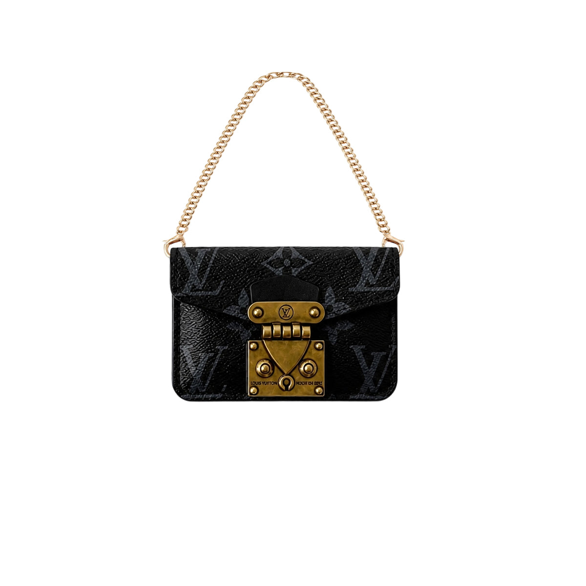 Monogram Chain Shoulder Bag