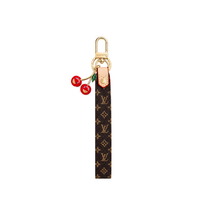 Monogram Colored Leather Key Strap-CYLV212