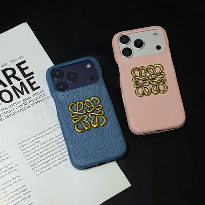 Classic Leather LE iPhone Case Orange For iPhone 17 Series-CYLE025