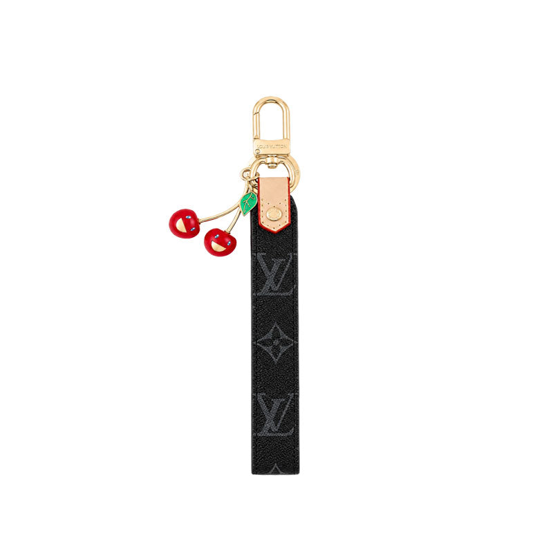 Monogram Colored Leather Key Strap-CYLV212