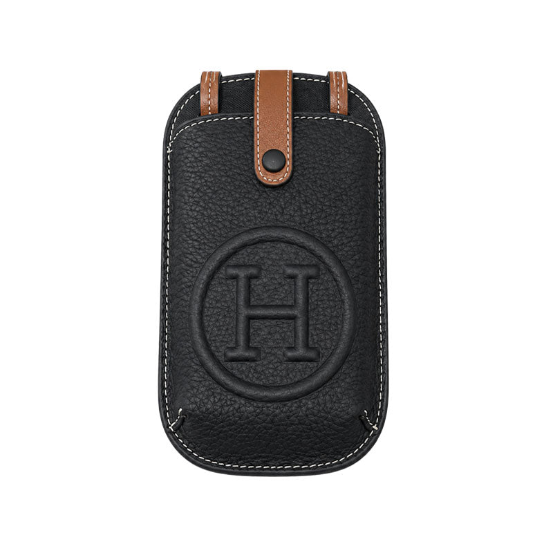 Elegant Leather H Crossbody Phone Purse-CYH157