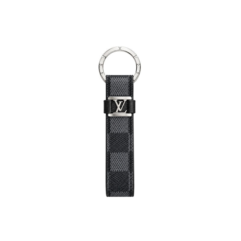 Leather Monogram Key Ring Bag Charm-CYLV221