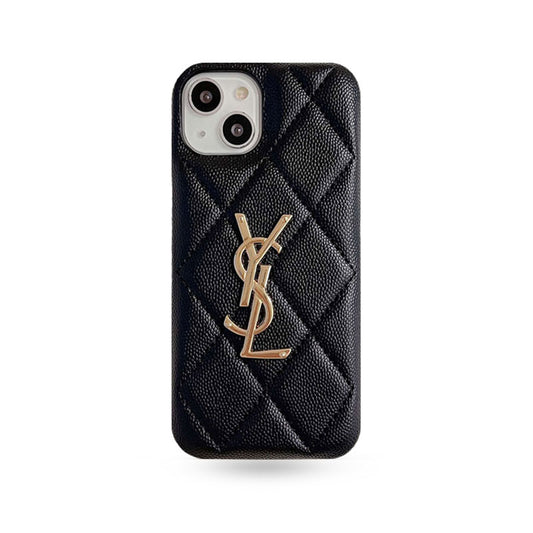 Classic YL iPhone Case Leather Black-LXP241442