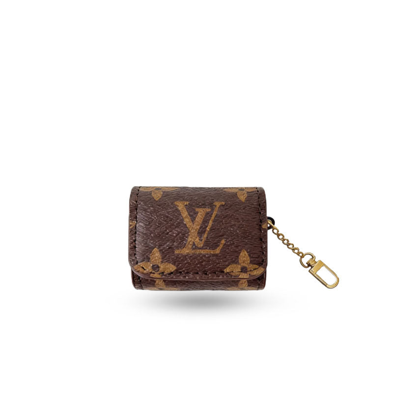 Classic Leather Monogram AirPods Cases Big Printing-CYLV116