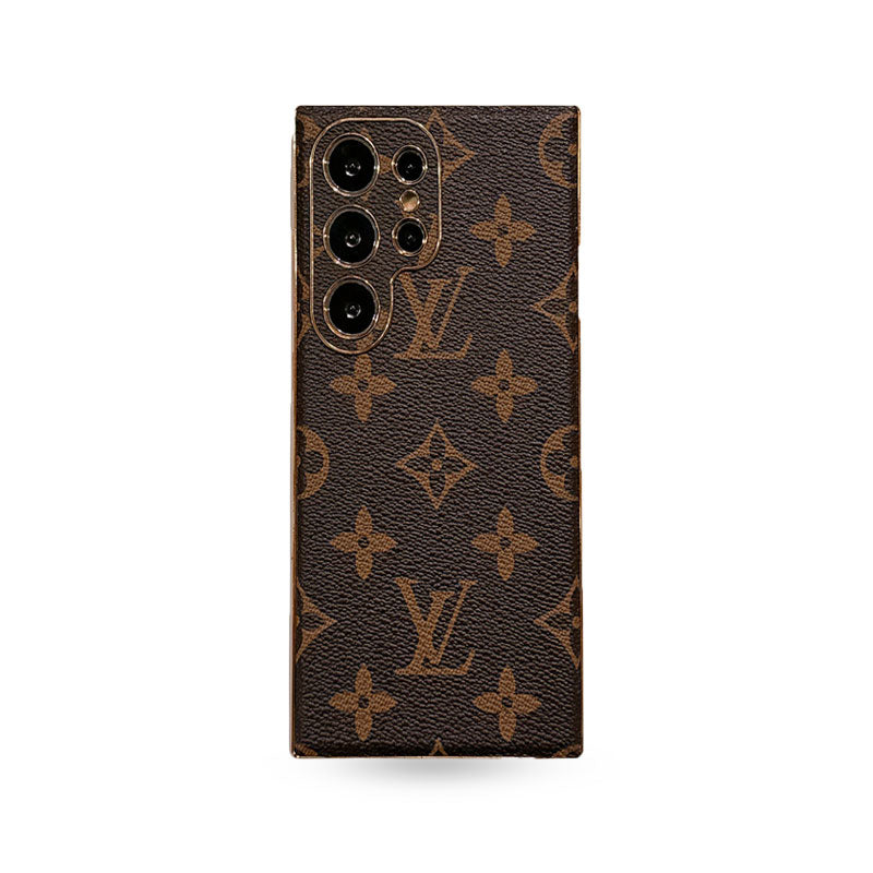 Refined Leather Monogram Samsung Galaxy S Series Case -CYLV090