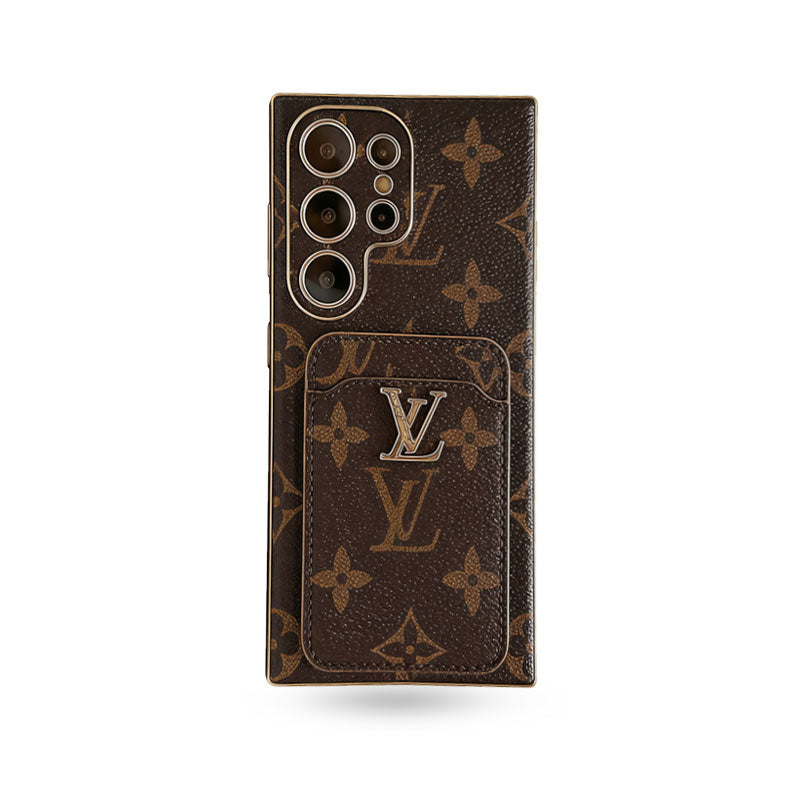 Luxury Monogram Samsung Galaxy S Series Case  With Card Holder-CYLV091
