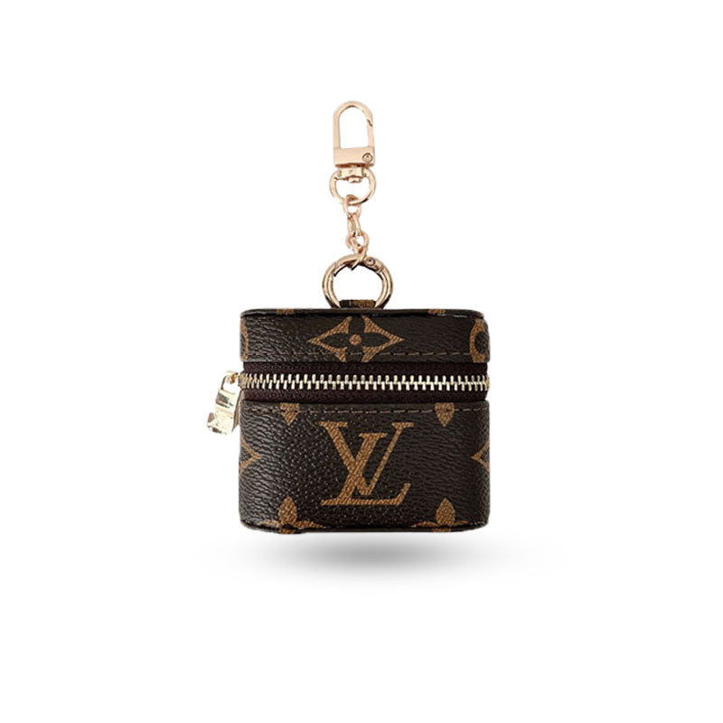 Premium Leather Monogram AirPods Cases-CYLV115