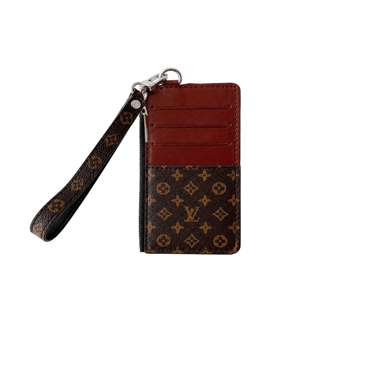 Monogram Card Wristlet