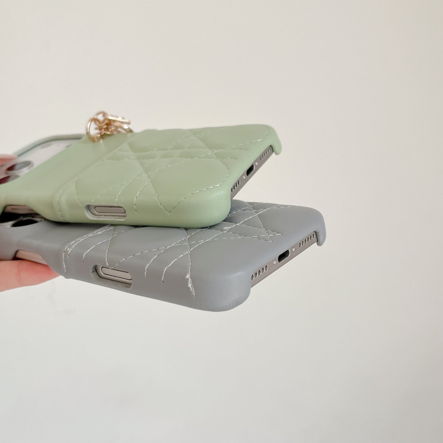 Elegant Leather CD iPhone Case With Card Holder Pink For iPhone 17 Series-CYCD018