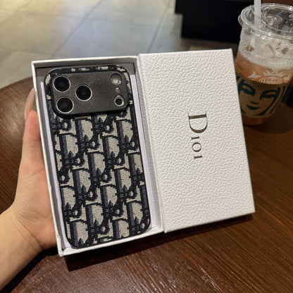 Leather CD iPhone Case With Lens Protection For iPhone 17 Series Black-WBK251023