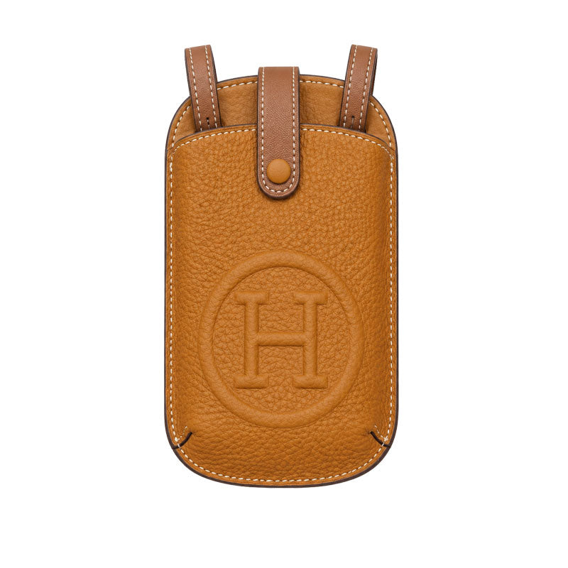 Elegant Leather H Crossbody Phone Purse-CYH157