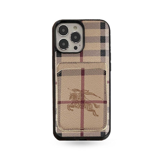 Leather BB iPhone Case-With Card Holder-DKK241420