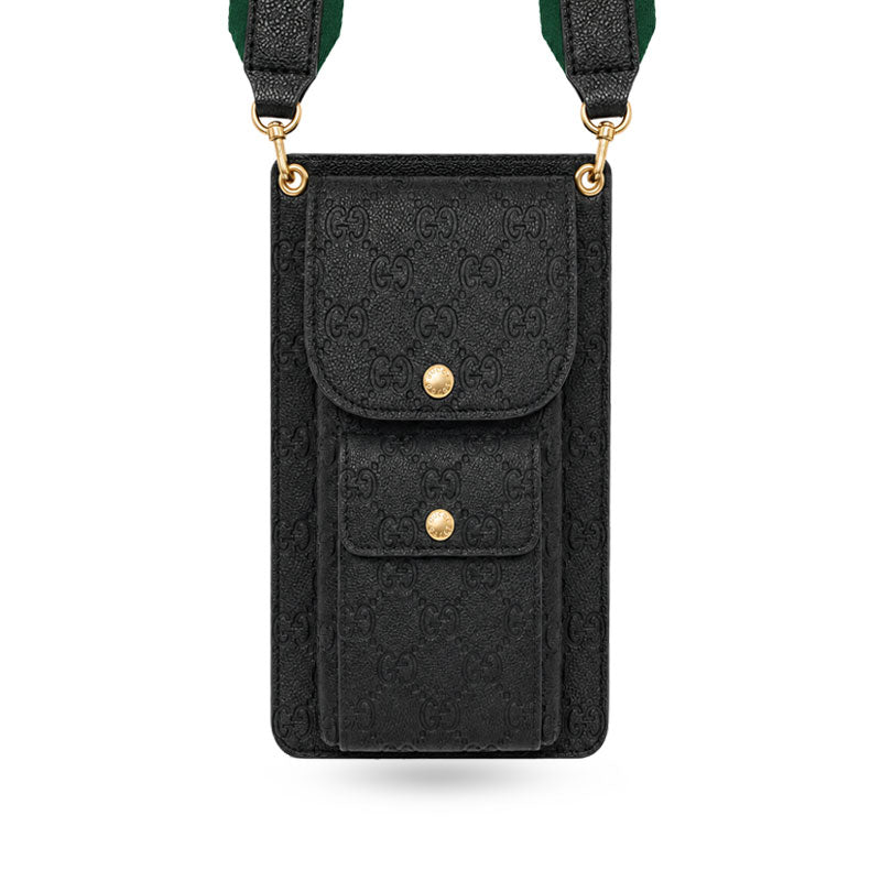 Elegant Leather GG Crossbody Phone Bag-CYGG194