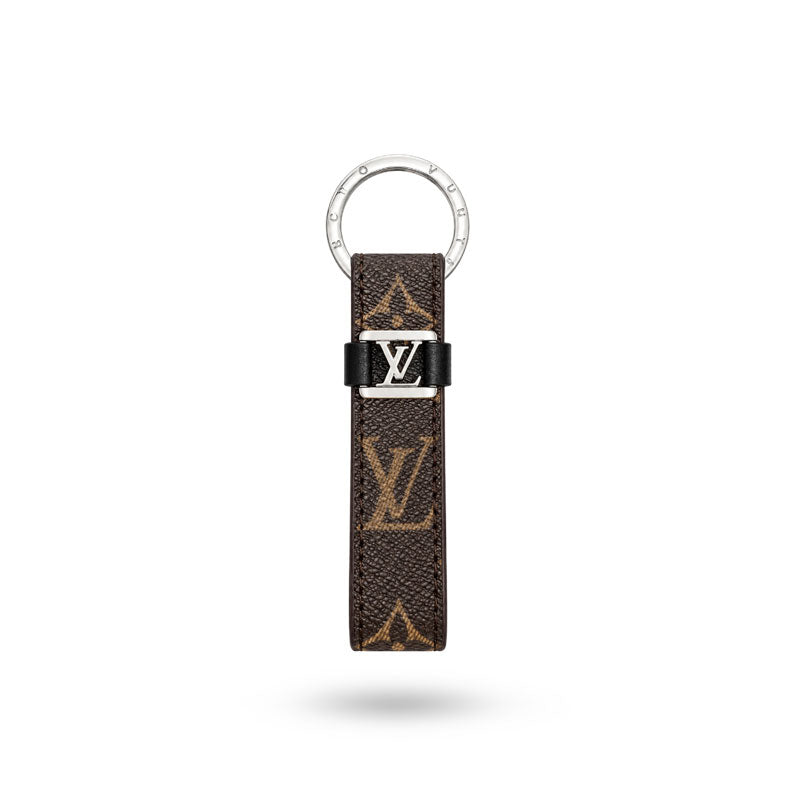 Leather Monogram Key Ring Bag Charm-CYLV221