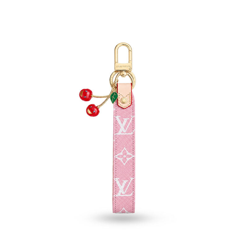 Monogram Colored Leather Key Strap-CYLV212