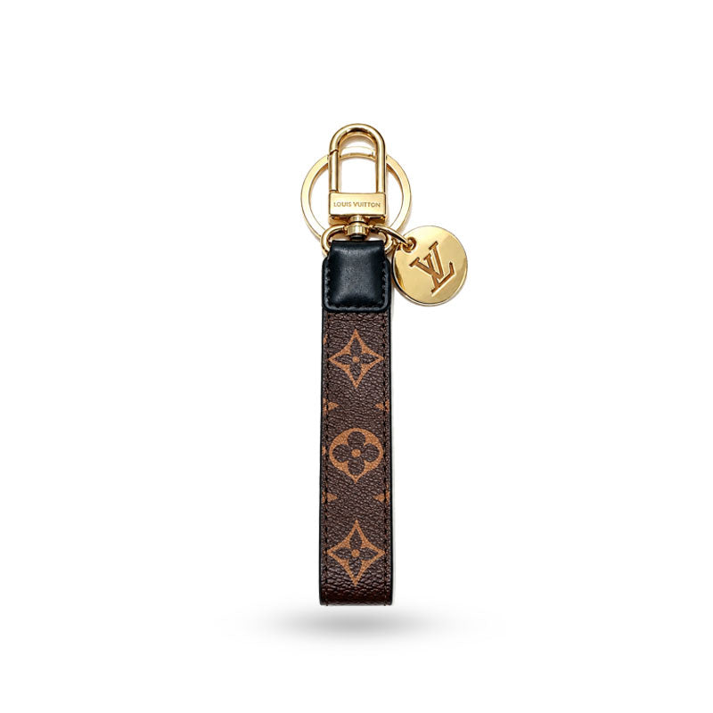 Monogram Wristlet Key Ring With Pendant-CYLV184