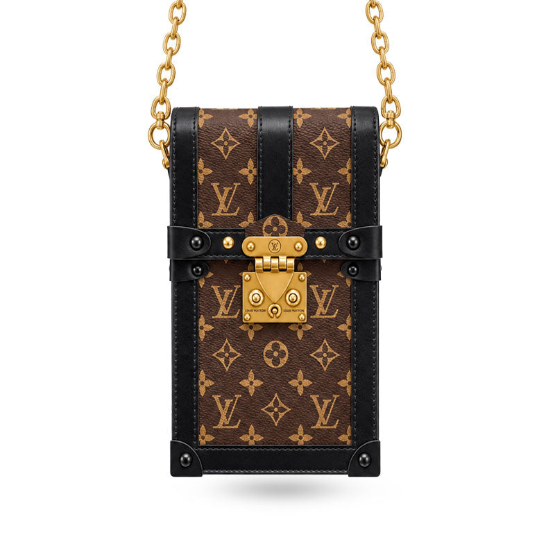 High-quality Monogram Phone Bag with Gold Chain Strap-CYLV229