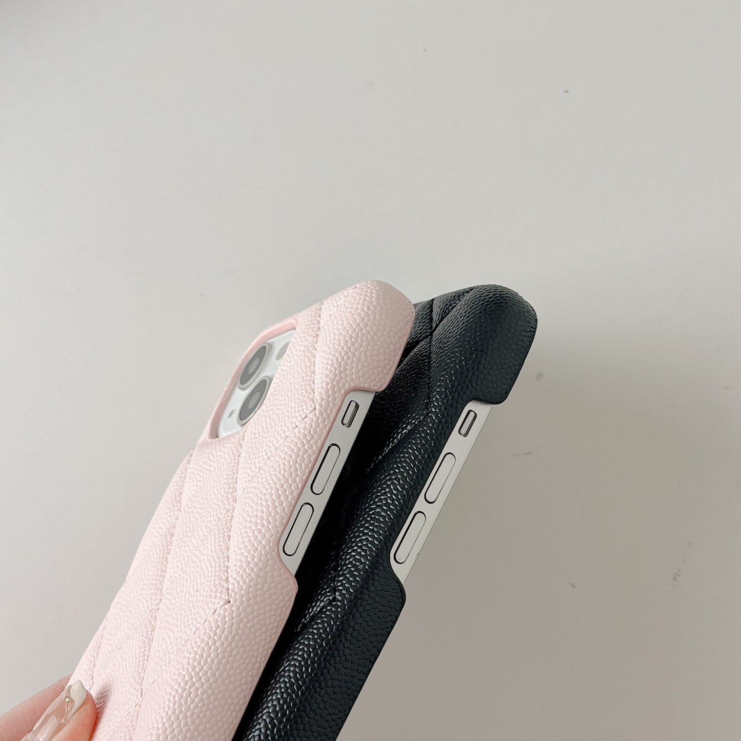 Classic Leather CC iPhone Case Pink -ZKK251023