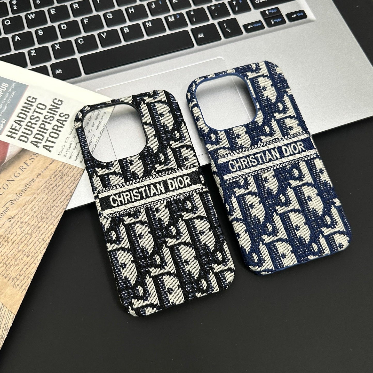 Fabric Art CD iPhone Case Black-YDL251023
