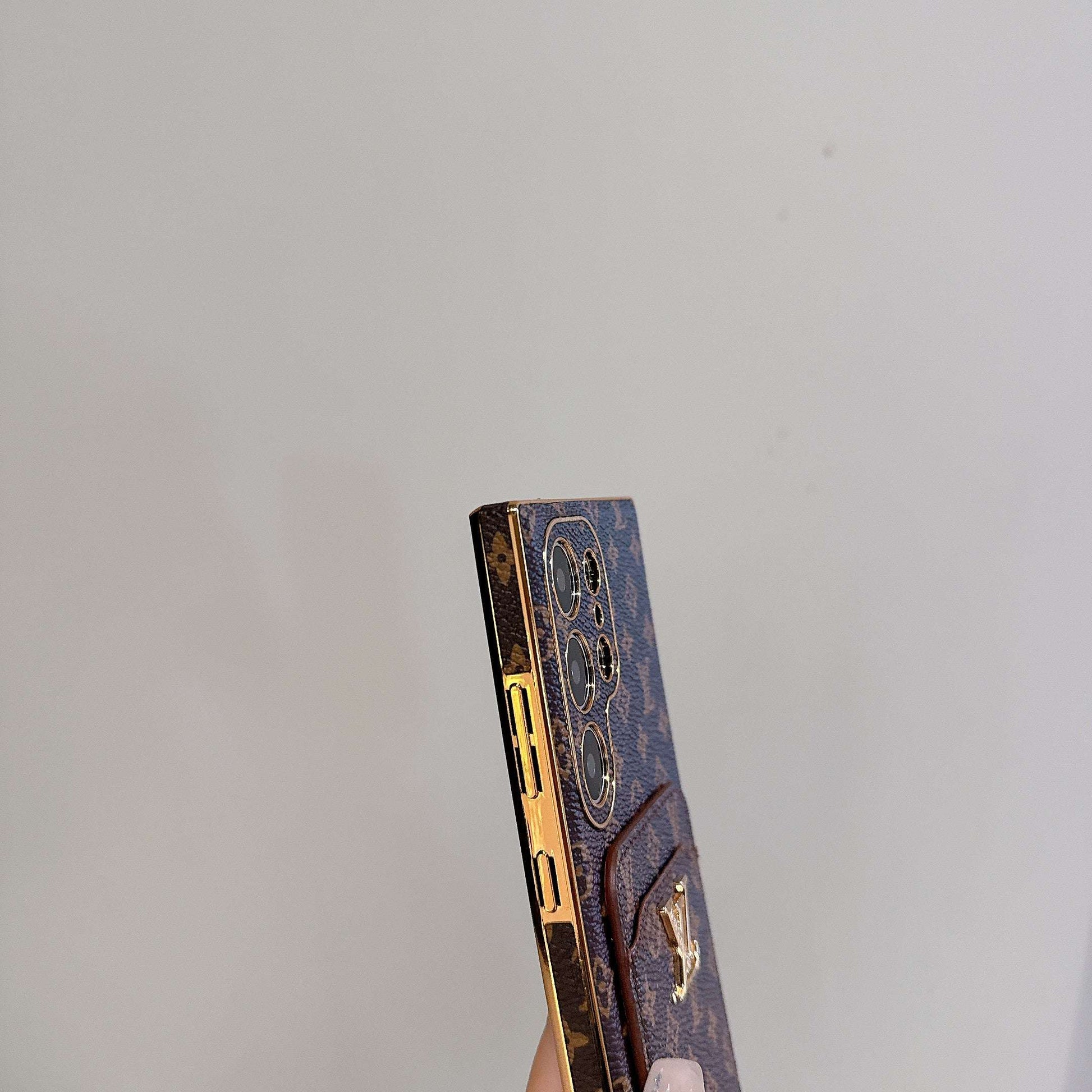 Luxury Monogram Samsung Galaxy S Series Case  With Card Holder-CYLV091
