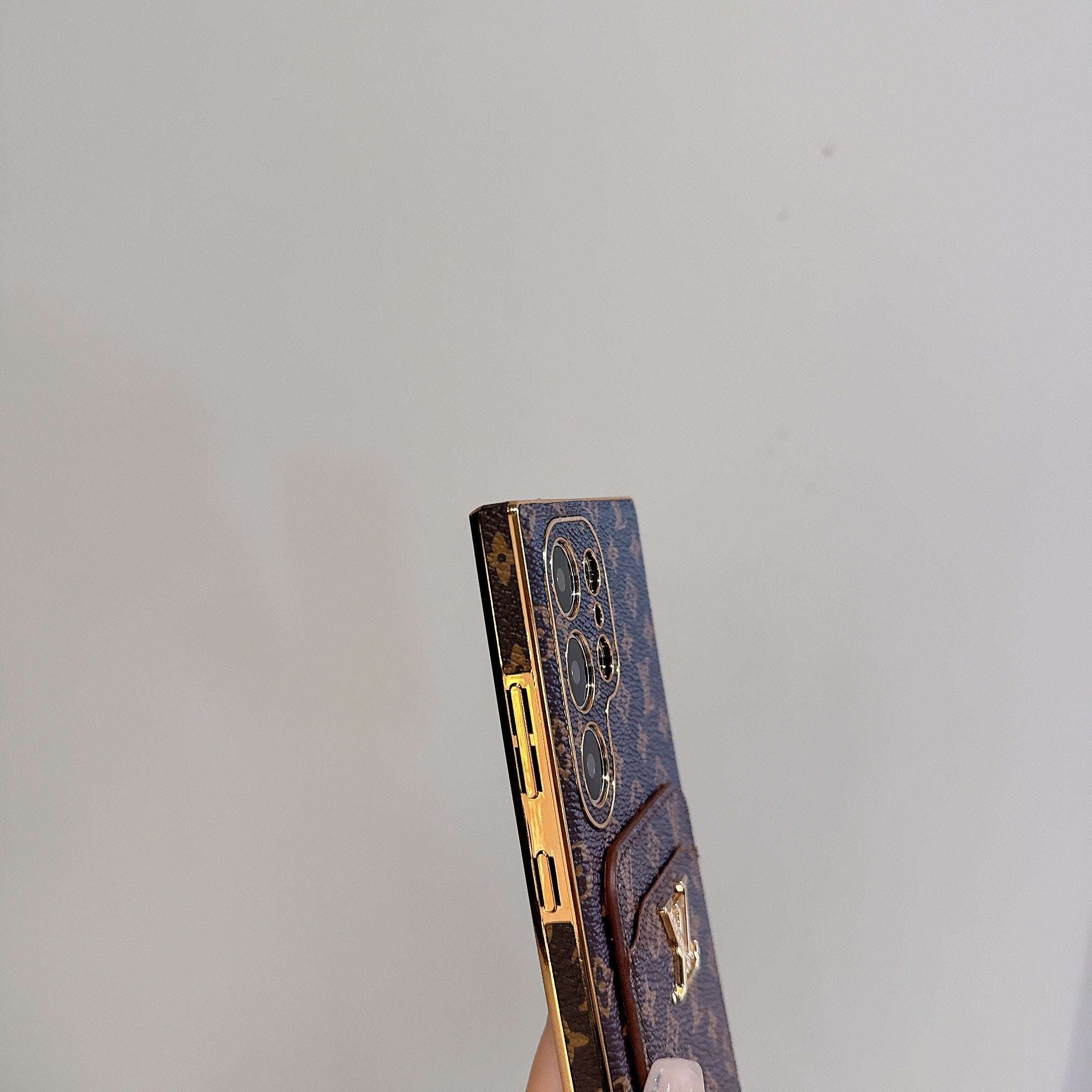 Luxury Monogram Samsung Galaxy S Series Case  With Card Holder-CYLV091