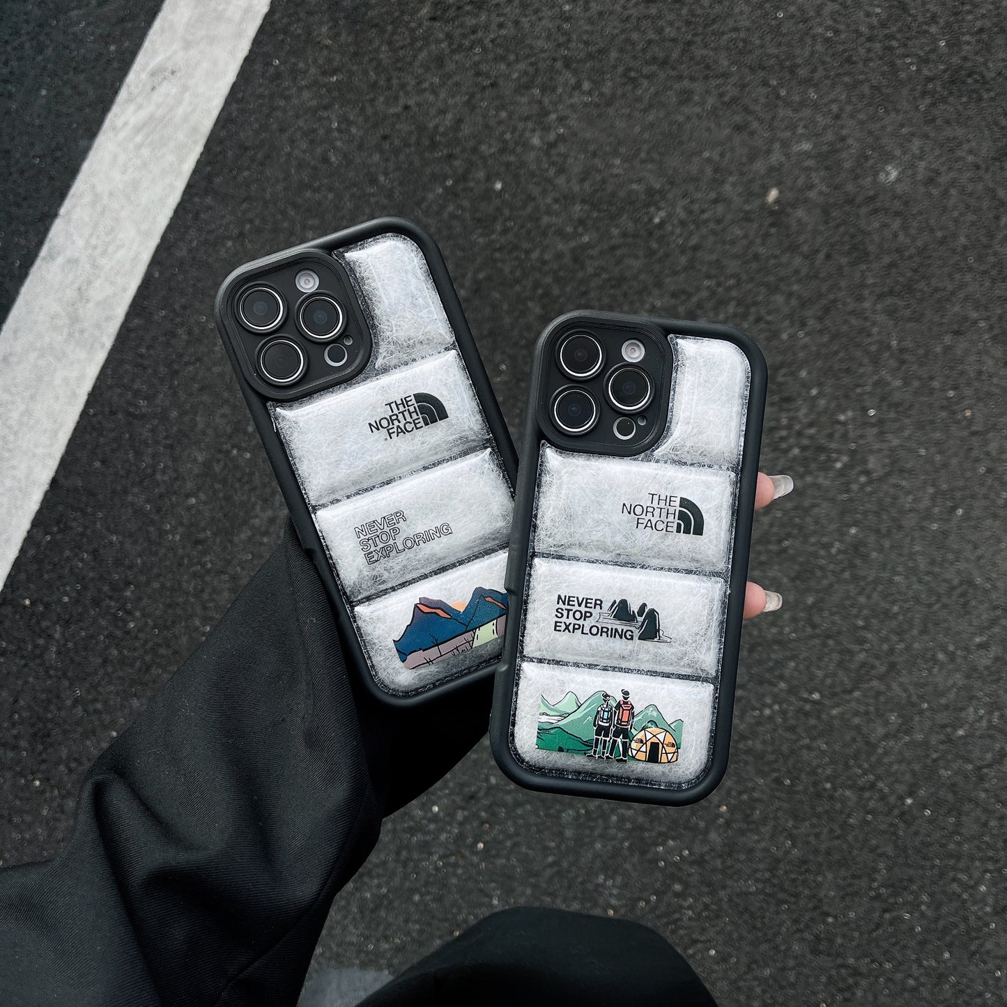 The NF iPhone Case Puffer Black-ZYR241102