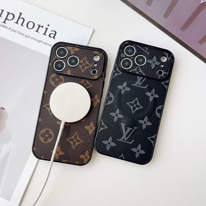 Premium Leather Monogram iPhone Case （Magsafe） For iPhone 17 Series-CYLV059
