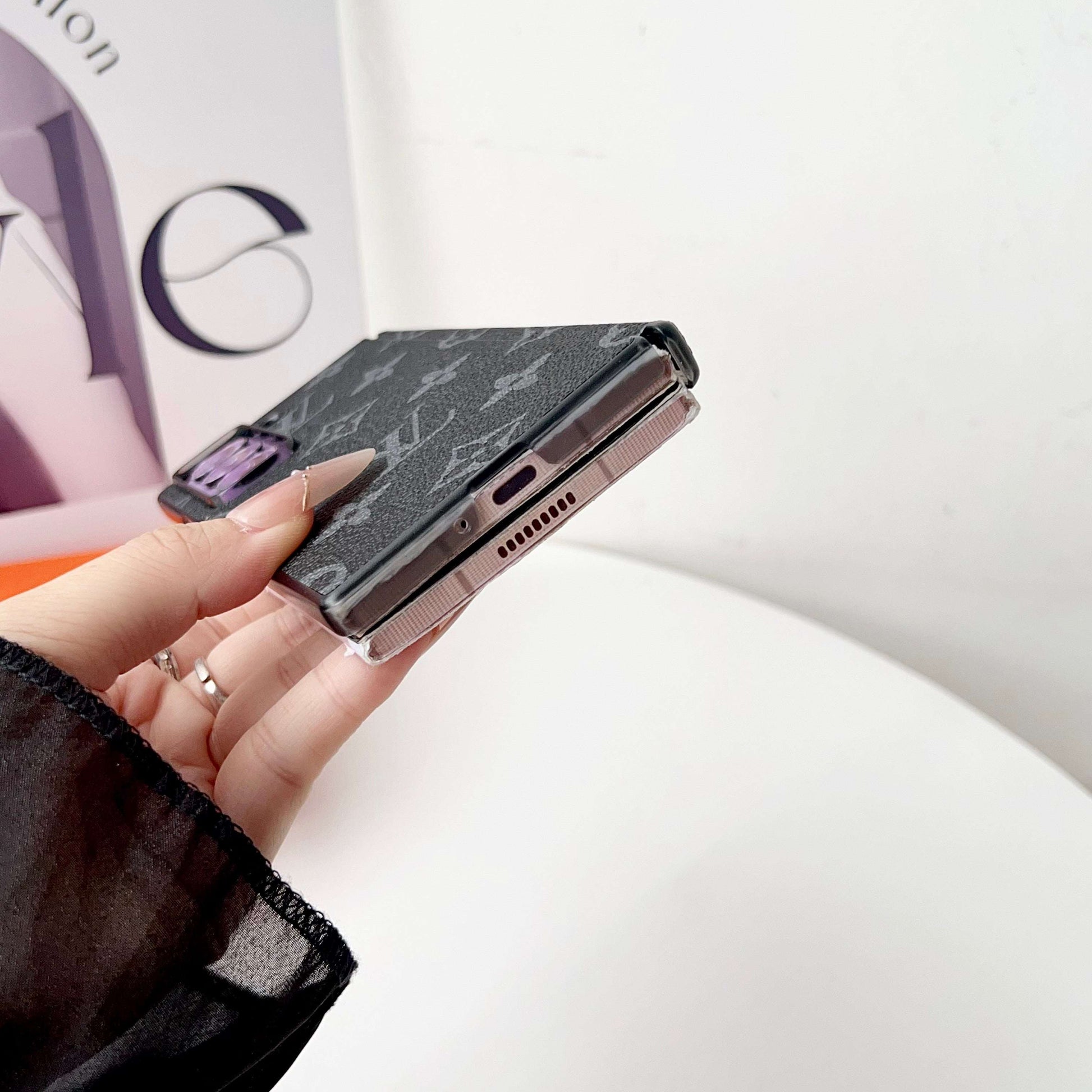 Classic Monogram Samsung Galaxy Z Fold Series Case-CYLV097