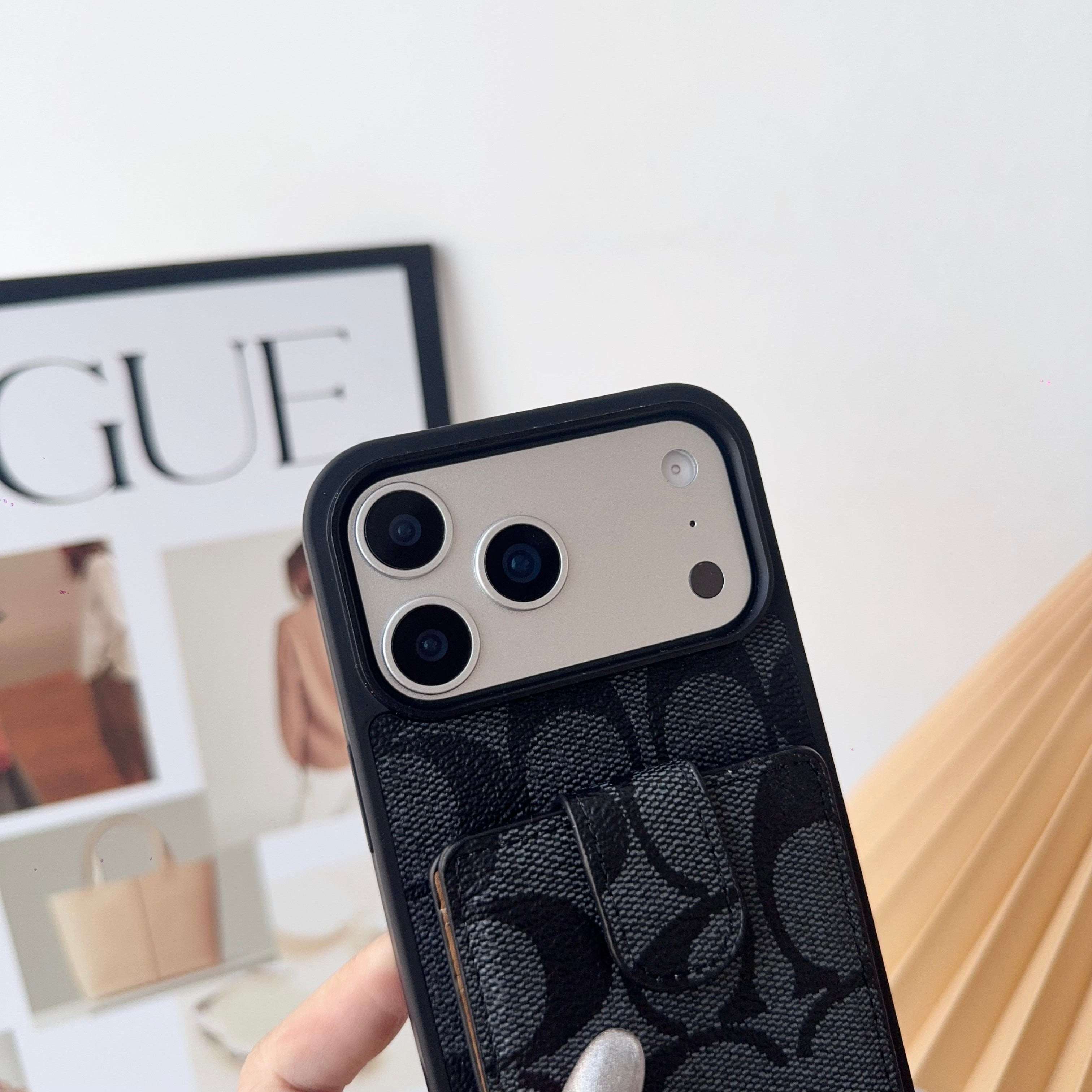 Leather CH iPhone Case With Wallet And Strap-CFK251420