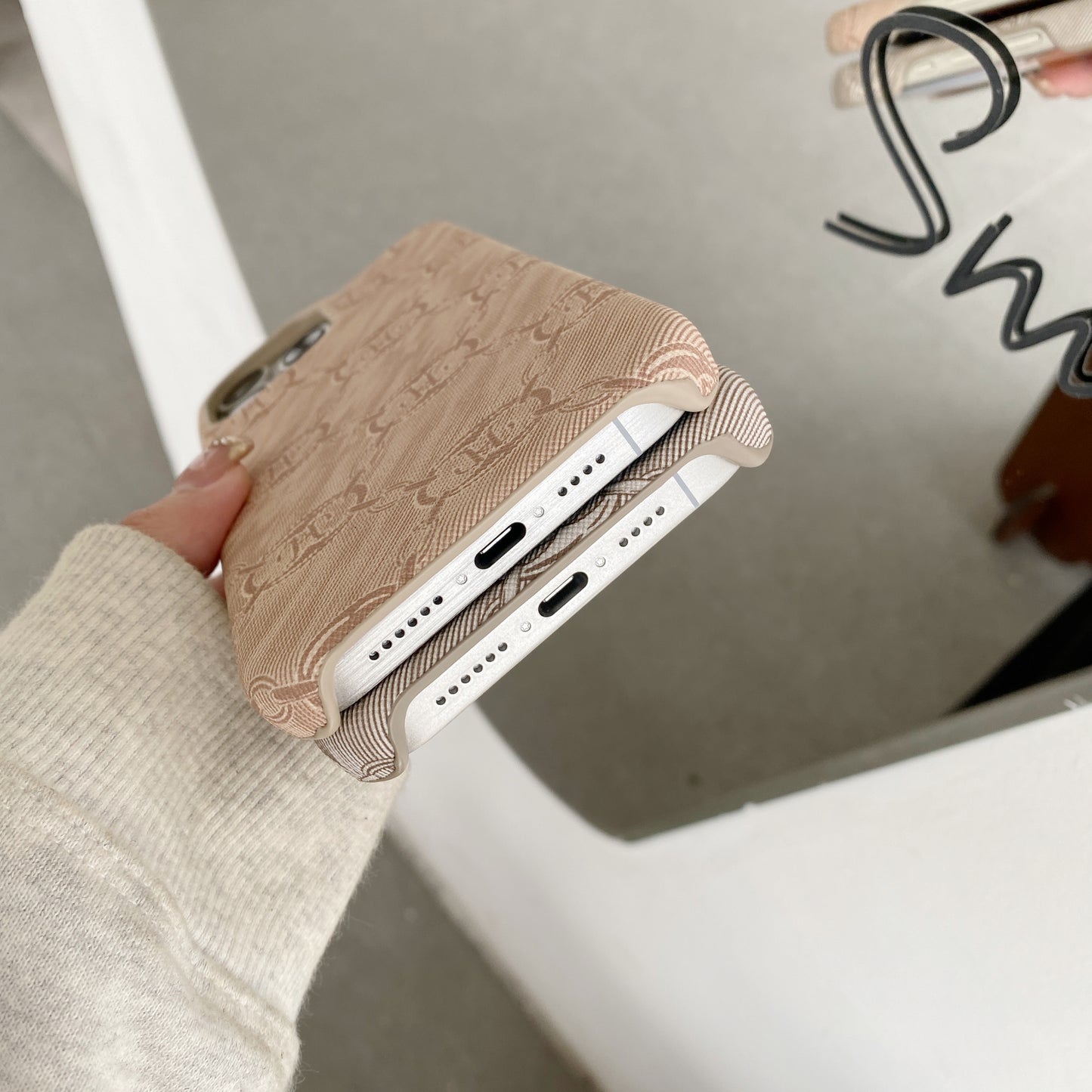 Leather H iPhone Case