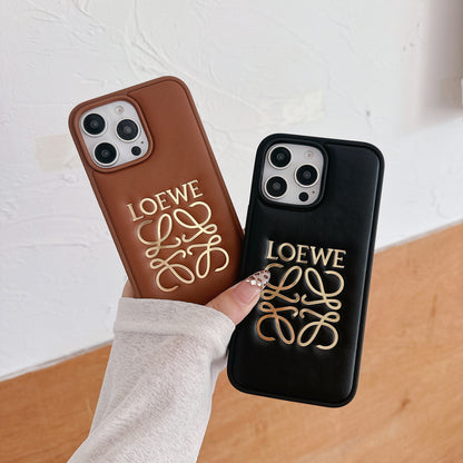Leather LE iPhone Case Black-JSP251510