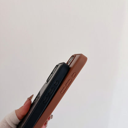Leather LE iPhone Case Black-JSP251510